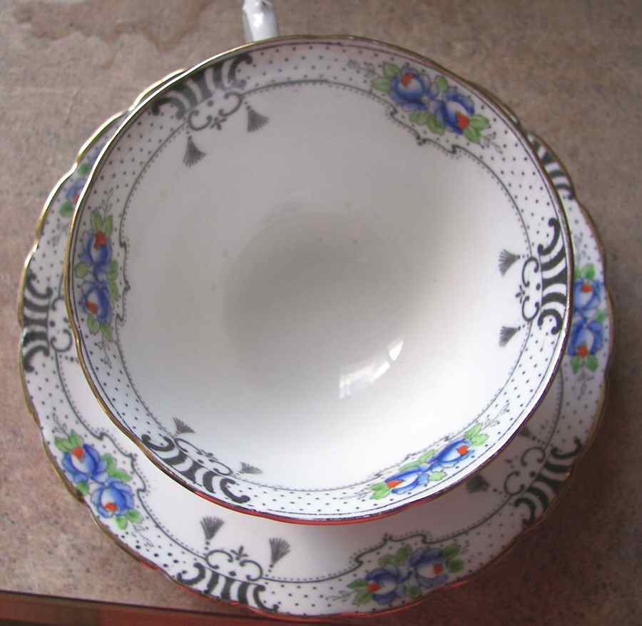 9141 Footed Cup & Saucer Set by Tuscan - Royal Tuscan-1