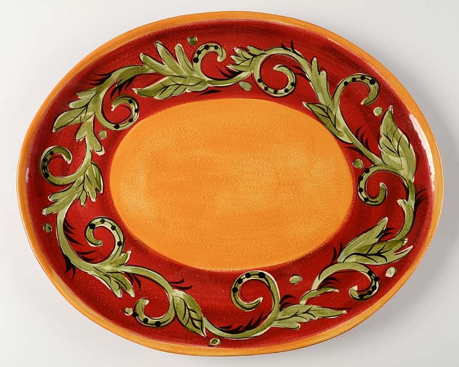 Torino 16" Oval Serving Platter by Tabletops Unlimited-1