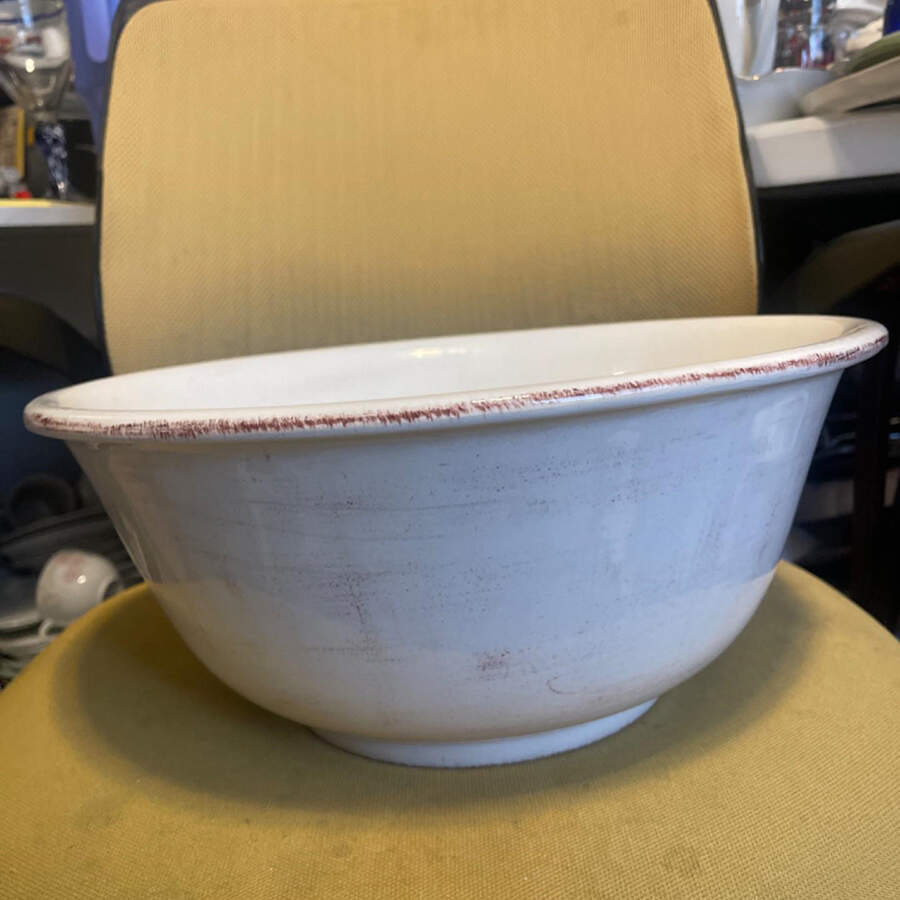 Big Is Great White 15" Round Serving Bowl by Tabletops Unlimited-1