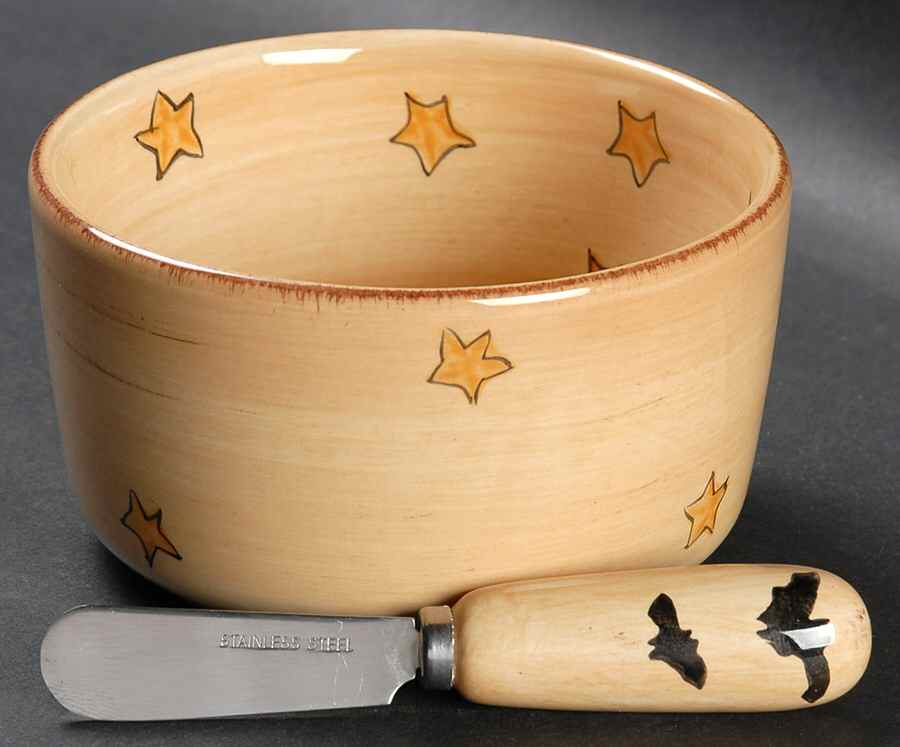 Wicked Hollow Dip Bowl & Spreader Set by Tabletops Unlimited-1
