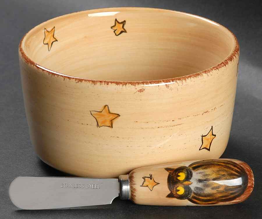 Wicked Hollow Dip Bowl & Spreader Set by Tabletops Unlimited-1