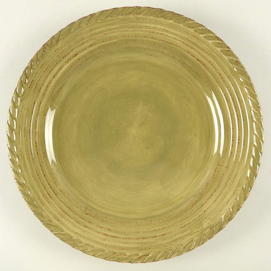 Lucca Green Service Plate (Charger) by Tabletops Unlimited-1