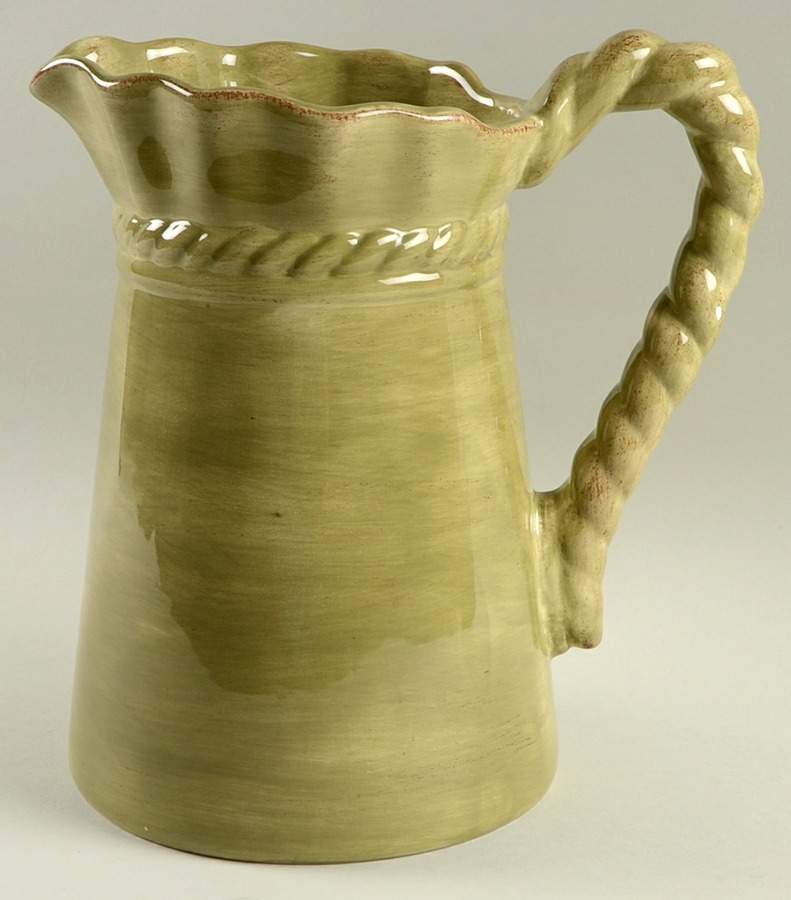 Lucca Green 96 Oz Pitcher by Tabletops Unlimited-1