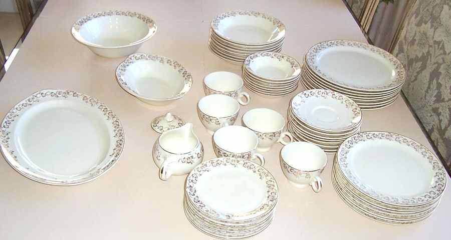 TST965 Footed Cup & Saucer Set by Taylor, Smith & Taylor (Ts&T)-1