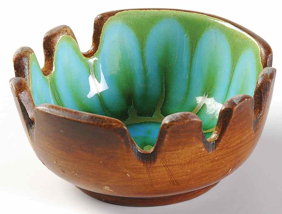 Sea Life Green 4" Ashtray by Treasure Craft-1