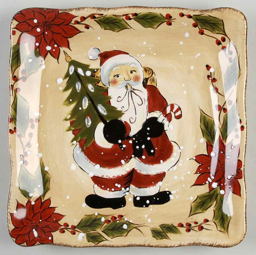 Snowstorm Square Salad Plate by Tabletops Unlimited-1