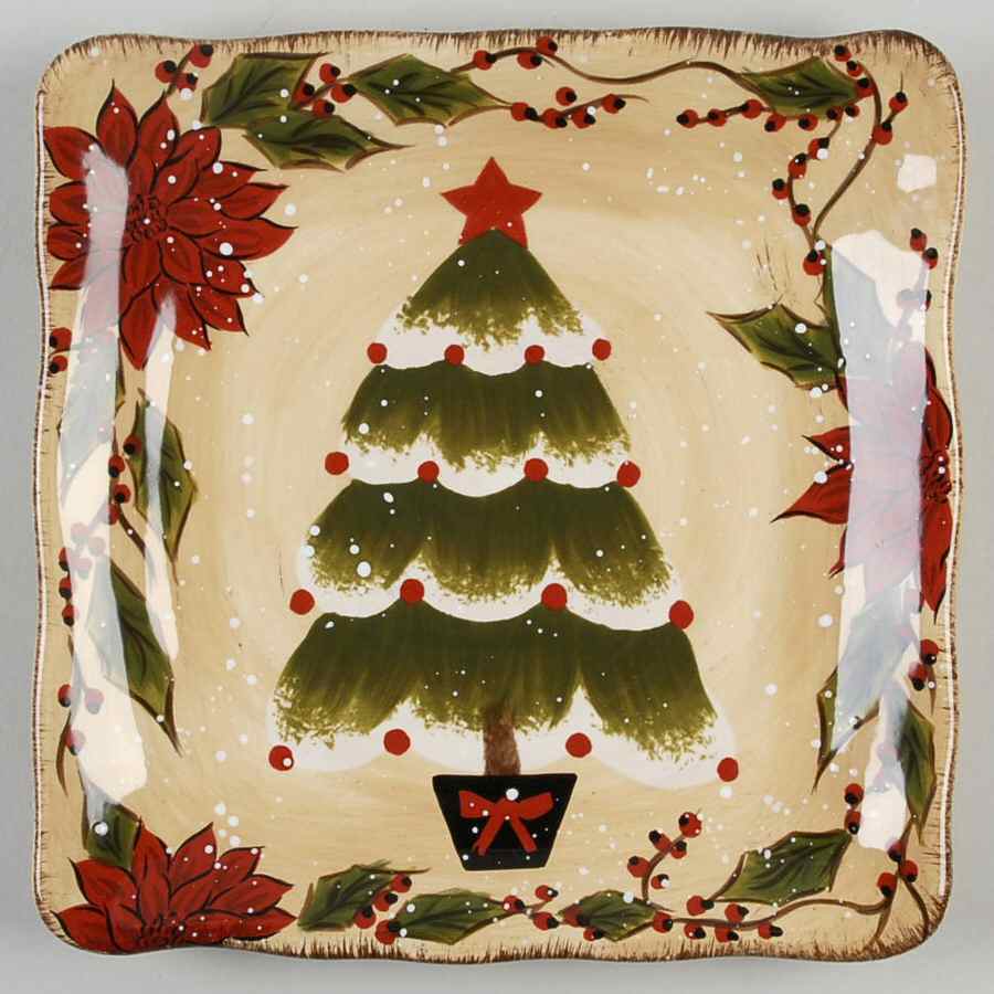 Snowstorm Square Salad Plate by Tabletops Unlimited-1