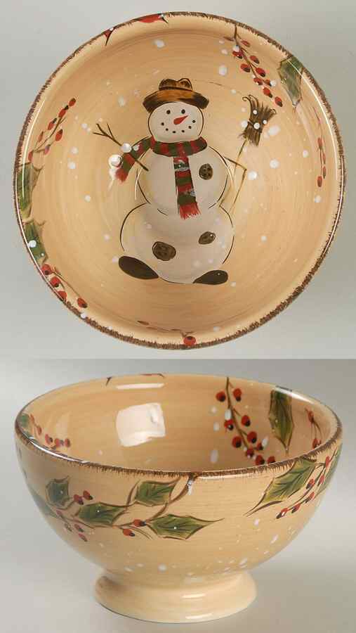 Snowstorm Soup/Cereal Bowl by Tabletops Unlimited-1