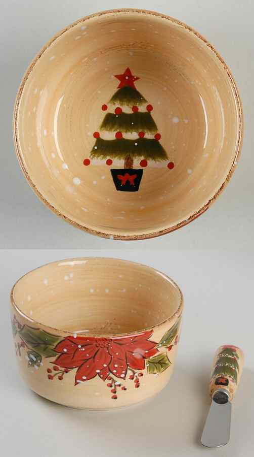 Snowstorm Dip Bowl & Spreader Set by Tabletops Unlimited-1