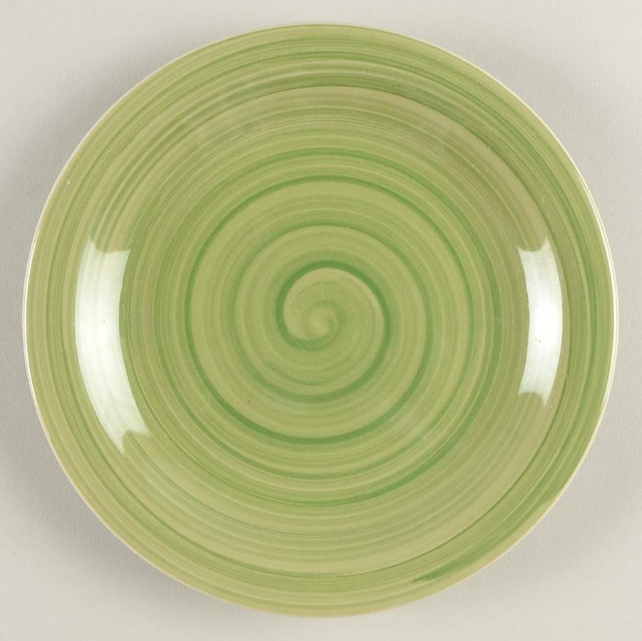 Spirale Green Bread & Butter Plate by Tabletops Unlimited-1