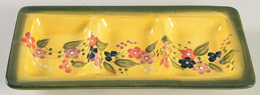 Fleur de Provence 3-Part Relish by Tabletops Unlimited-1