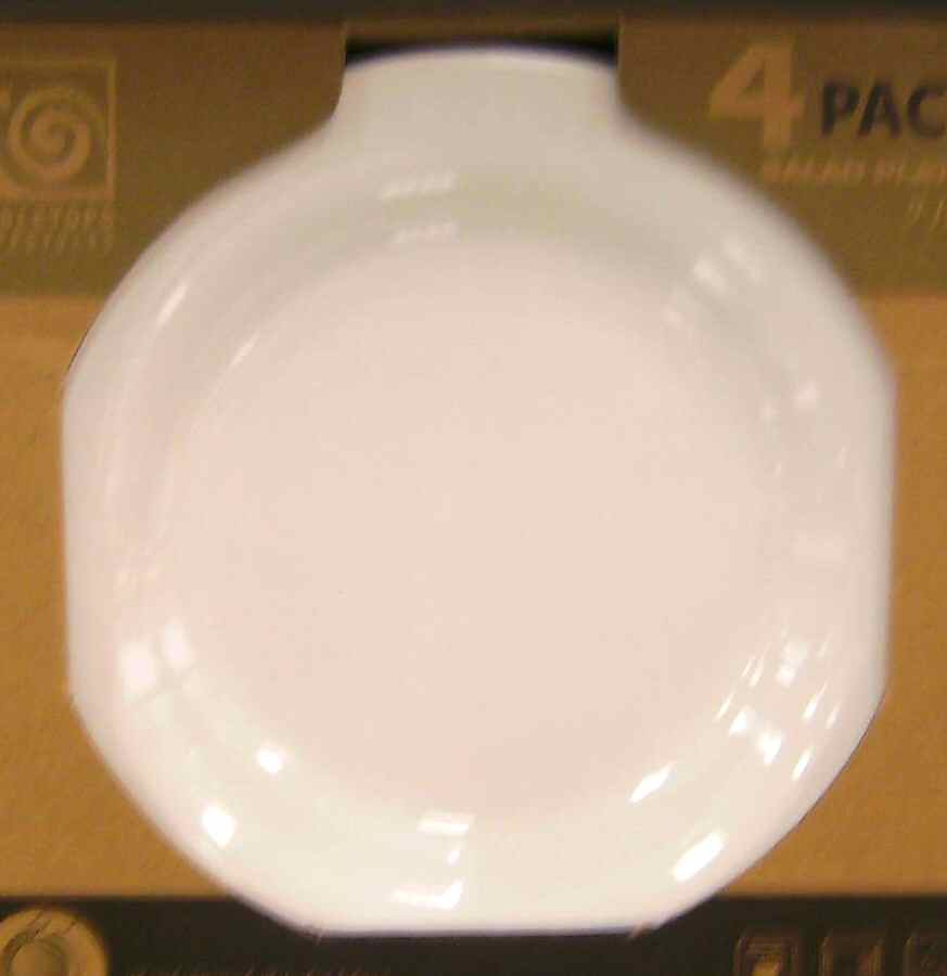 Milano Snow White Salad Plate by Tabletops Unlimited-1