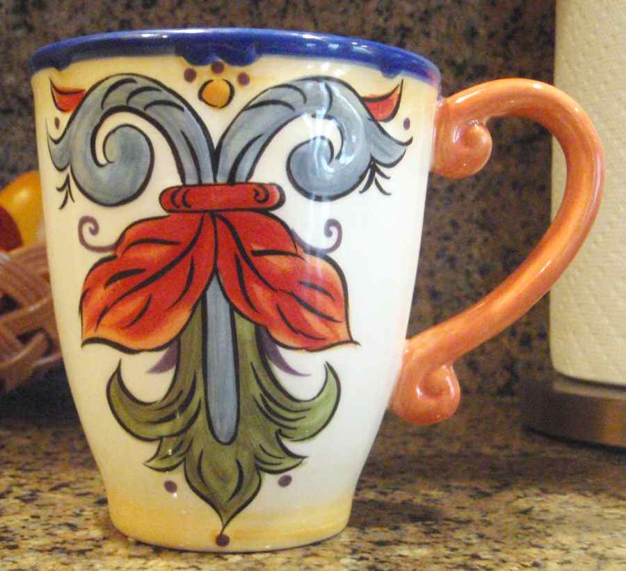 Giselle Rooster Mug by Tabletops Unlimited-1