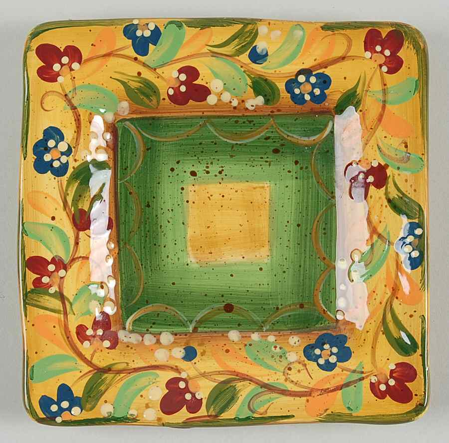 Lorraine Square Canape Plate by Tabletops Unlimited-1
