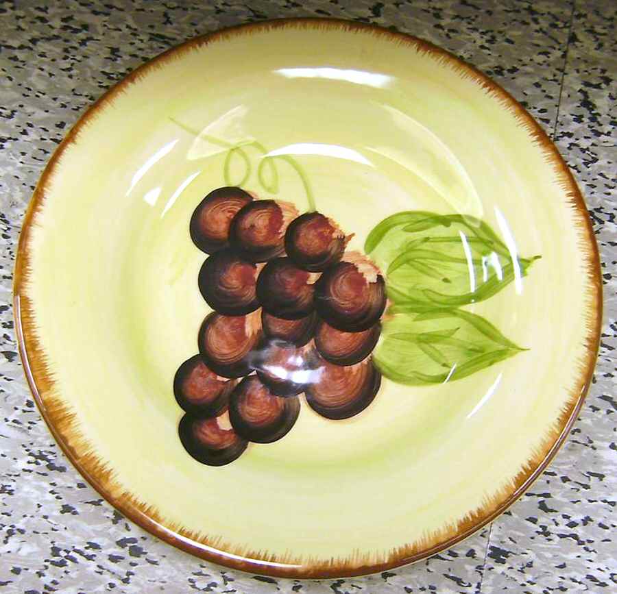 Grapes Salad Plate by Tabletops Unlimited-1