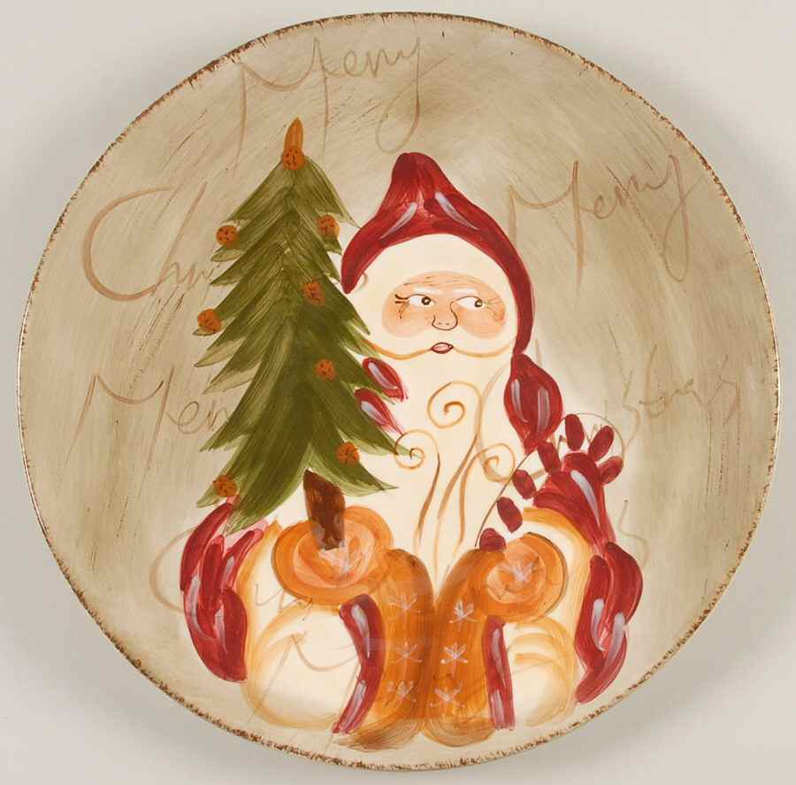 Old World Santa Dinner Plate by Tabletops Unlimited-1
