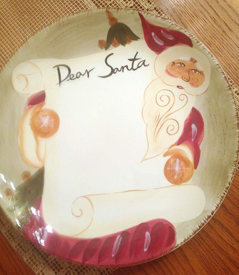 Old World Santa Cookie Plate by Tabletops Unlimited-1