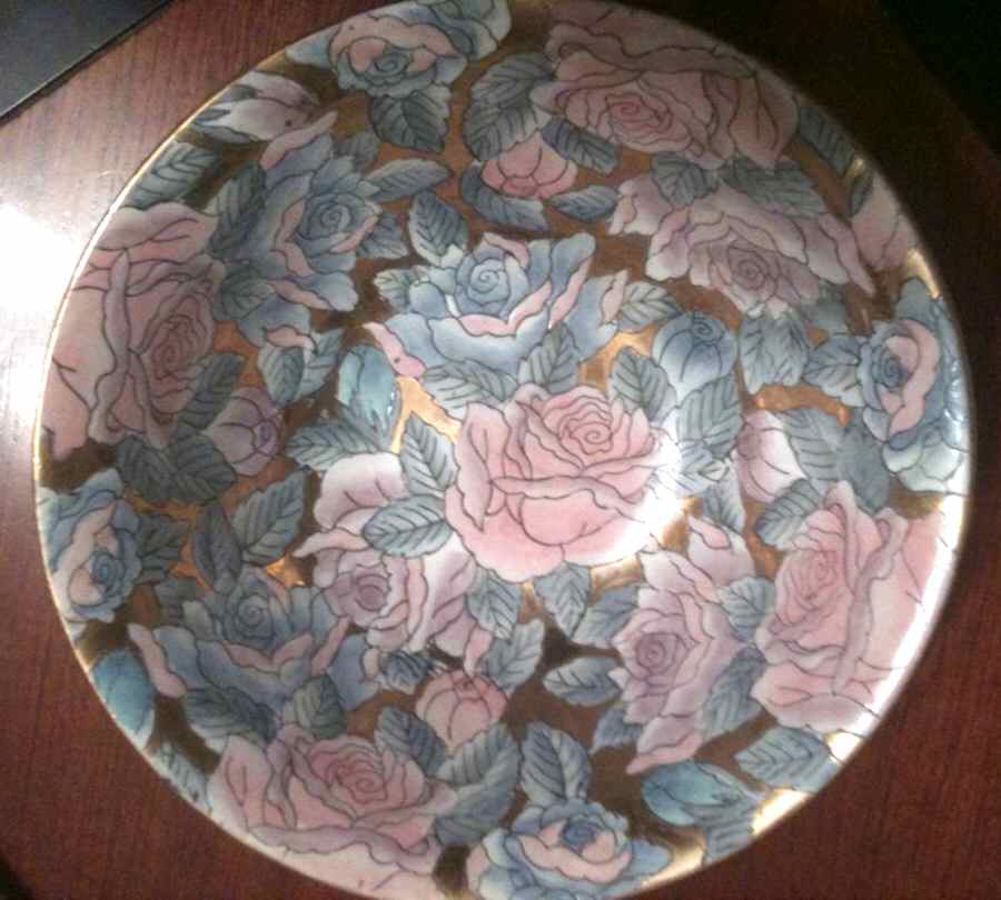 Golden Blossoms Coupe Cereal Bowl by Toyo-1