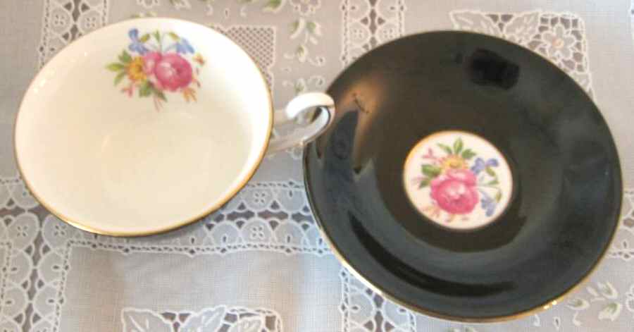 6723 Footed Cup & Saucer Set by Taylor & Kent-1