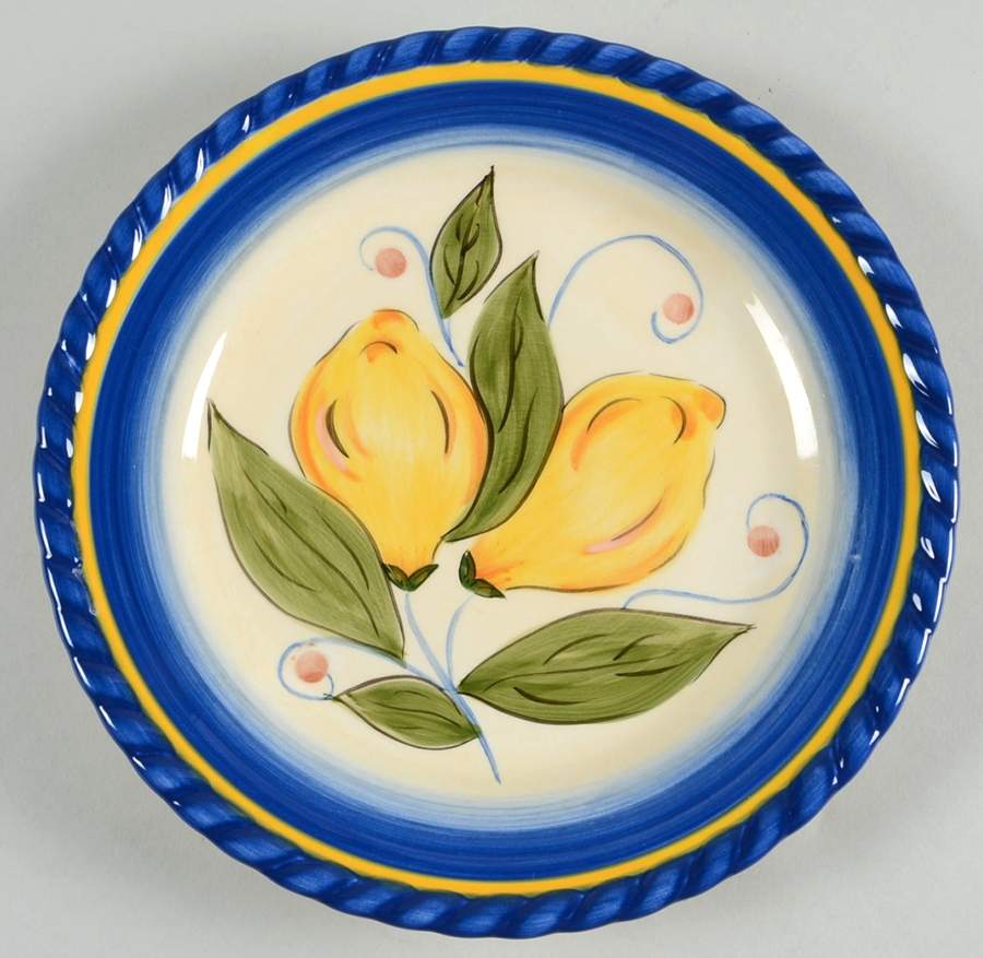 Lemon Italiano Salad Plate by Tabletops Unlimited-1