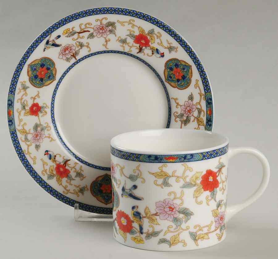 Canton Flat Cup & Saucer Set by Tabletops Unlimited-1