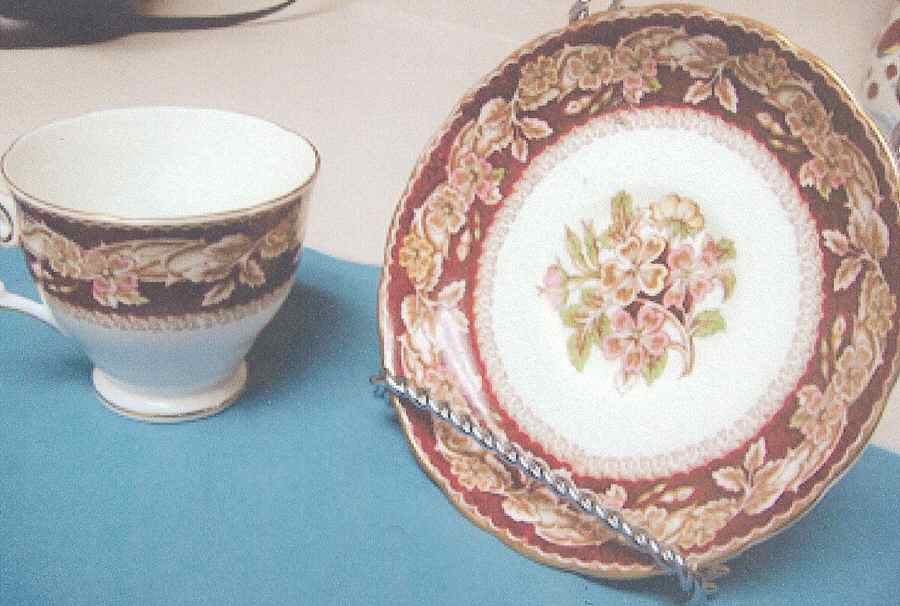 Briar Rose Footed Cup & Saucer Set by Tuscan - Royal Tuscan-1
