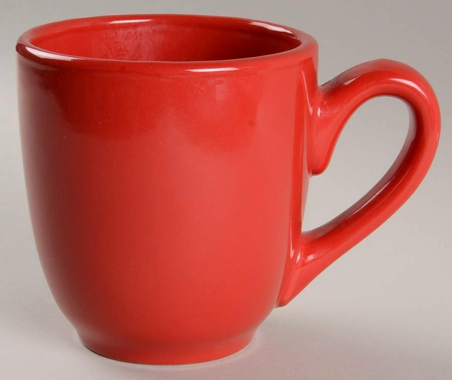 Over and Over Flame Red Mug by Tabletops Unlimited-1