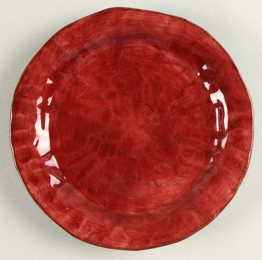 Gisella Cranberry Aqua Dessert/Pie Plate by Tabletops Unlimited-1