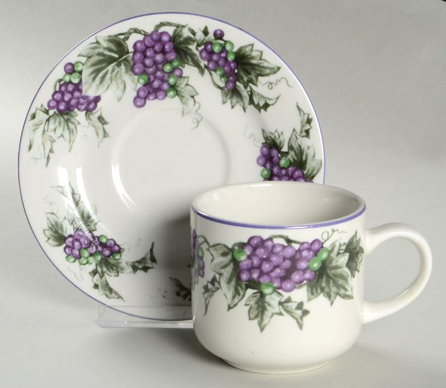 TTO22 Flat Cup & Saucer Set by Totally Today-1