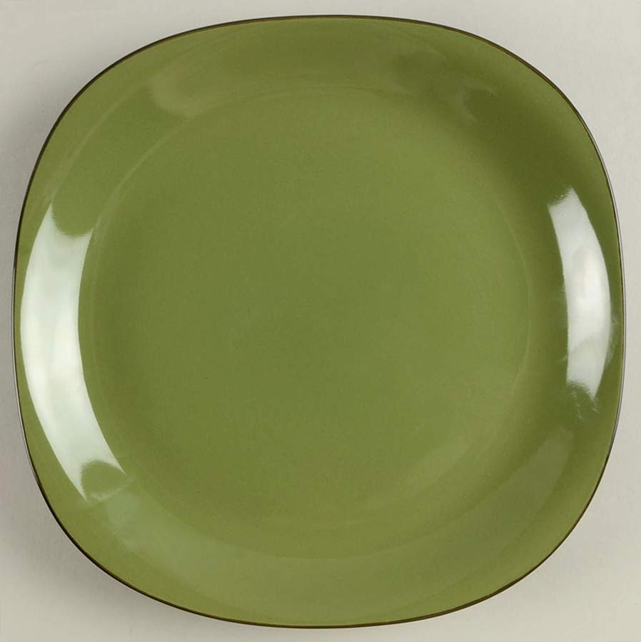 Bali Green (Brown Back) Dinner Plate by Thomson-1