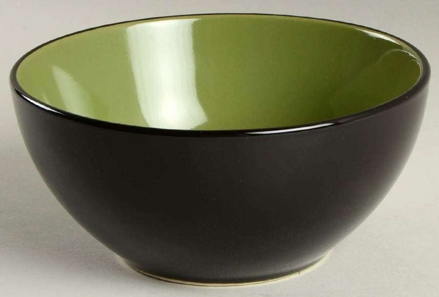 Bali Green (Brown Back) Coupe Cereal Bowl by Thomson-1