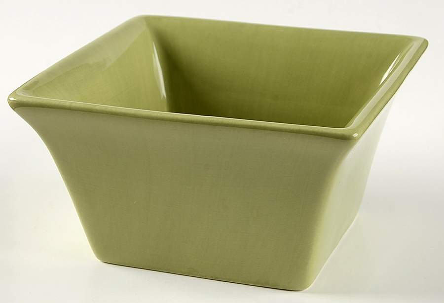 Espana Chartreuse Square Cereal Bowl by Tabletops Unlimited-1