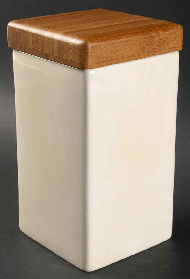 Espana Ivory (Rooster Backstamp) Medium Canister & Lid by Tabletops Unlimited-1