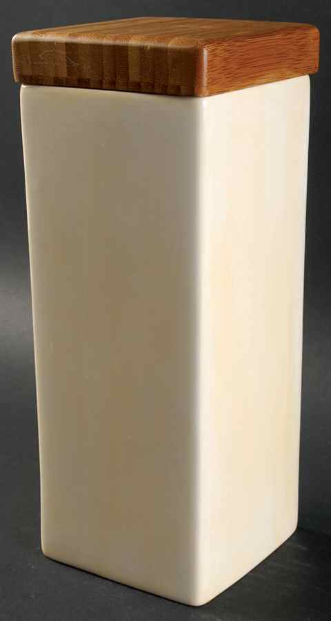 Espana Ivory (Rooster Backstamp) Large Canister & Lid by Tabletops Unlimited-1