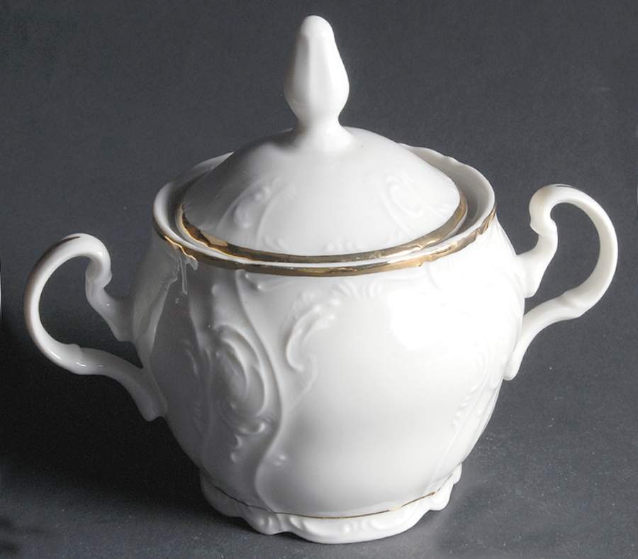 Royal Prague Sugar Bowl & Lid by Thun-1