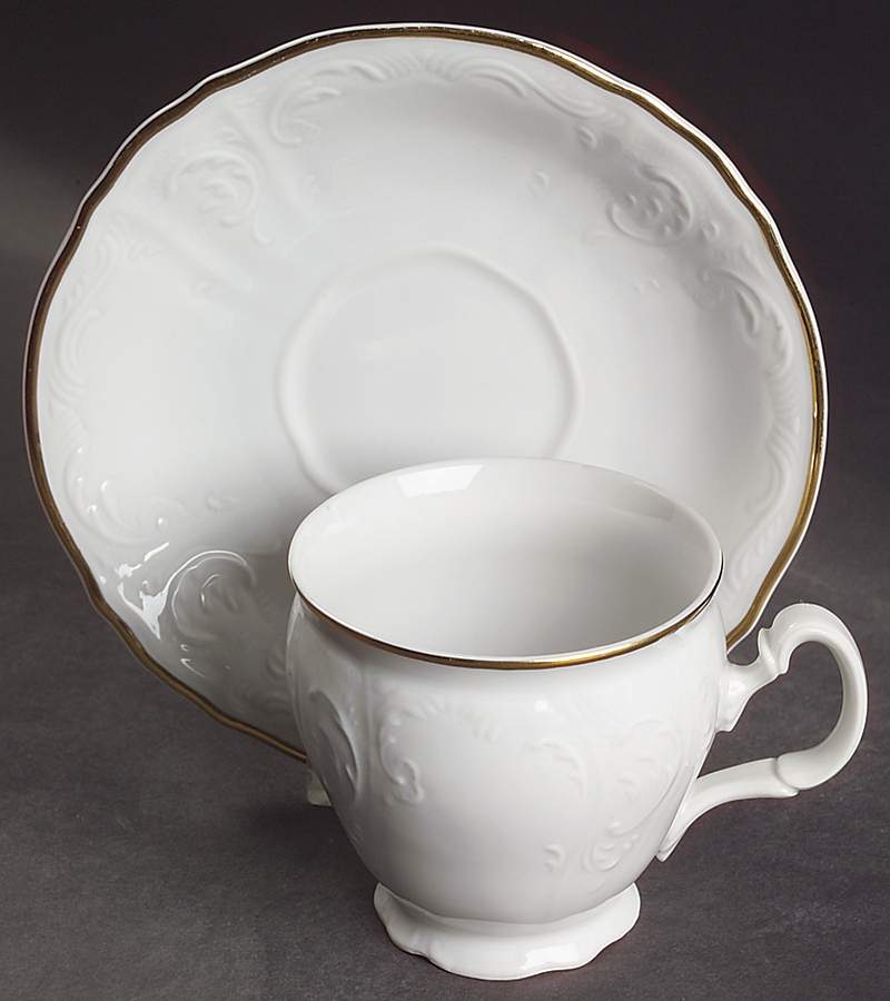 Royal Prague Footed Cup & Saucer Set by Thun-1