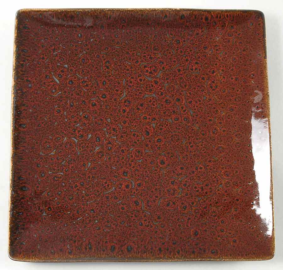 Ostrich Red Square Dinner Plate by Tabletops Unlimited-1