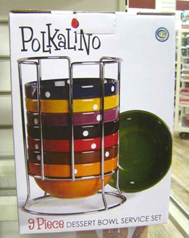 Polkalino Dessert Bowl by Tabletops Unlimited-1