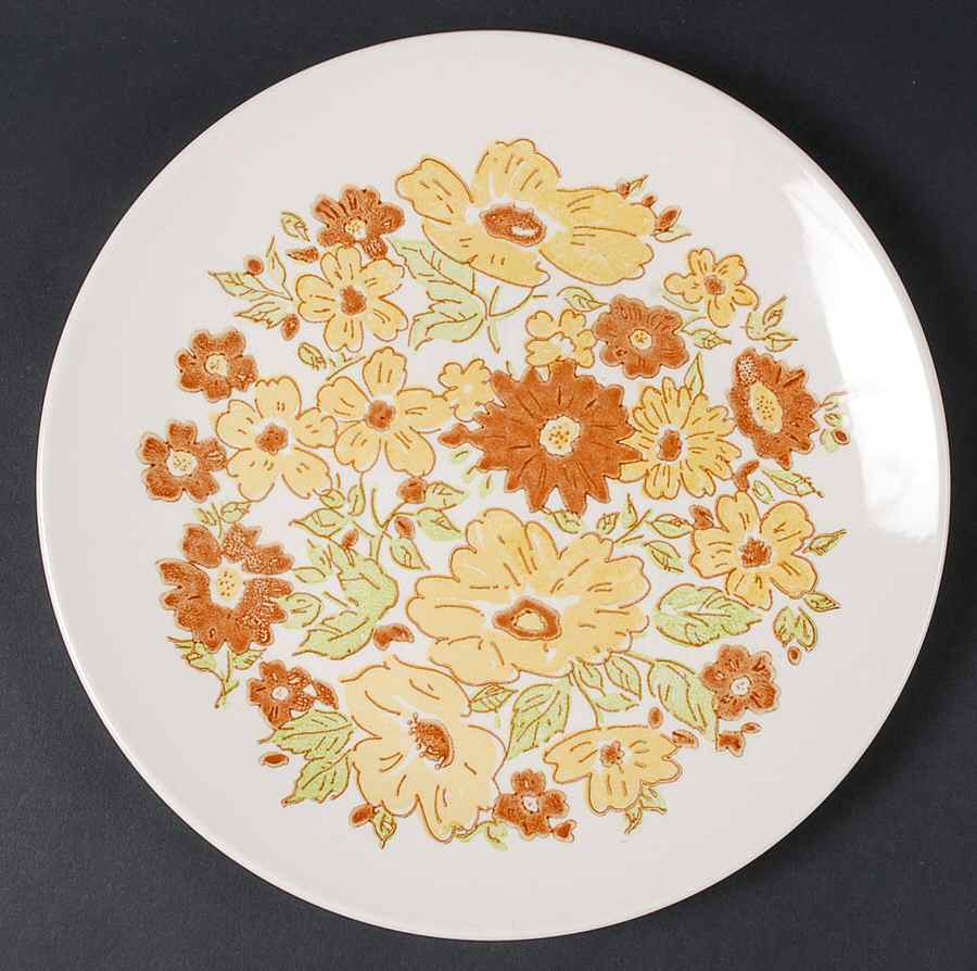 Florabunda Dinner Plate by Taylor, Smith & Taylor (Ts&T)-1