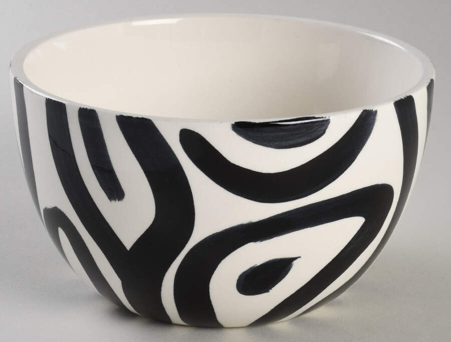 Zebra Soup/Cereal Bowl by Tabletops Unlimited-1