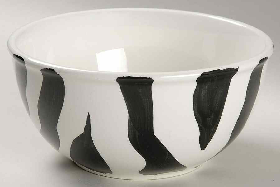 Zebra Soup/Cereal Bowl by Tabletops Unlimited-1