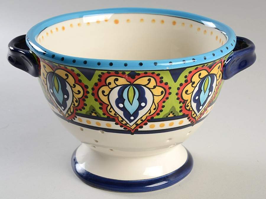 Bocca Ceramic Colander by Tabletops Unlimited-1
