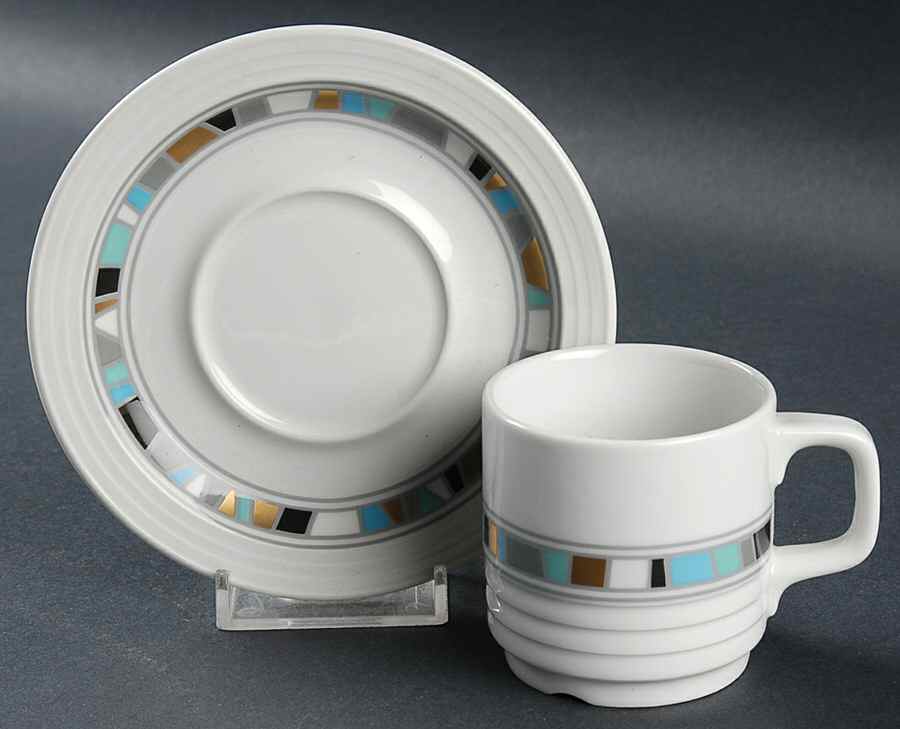 THO458 Flat Demitasse Cup & Saucer Set by Thomas-1