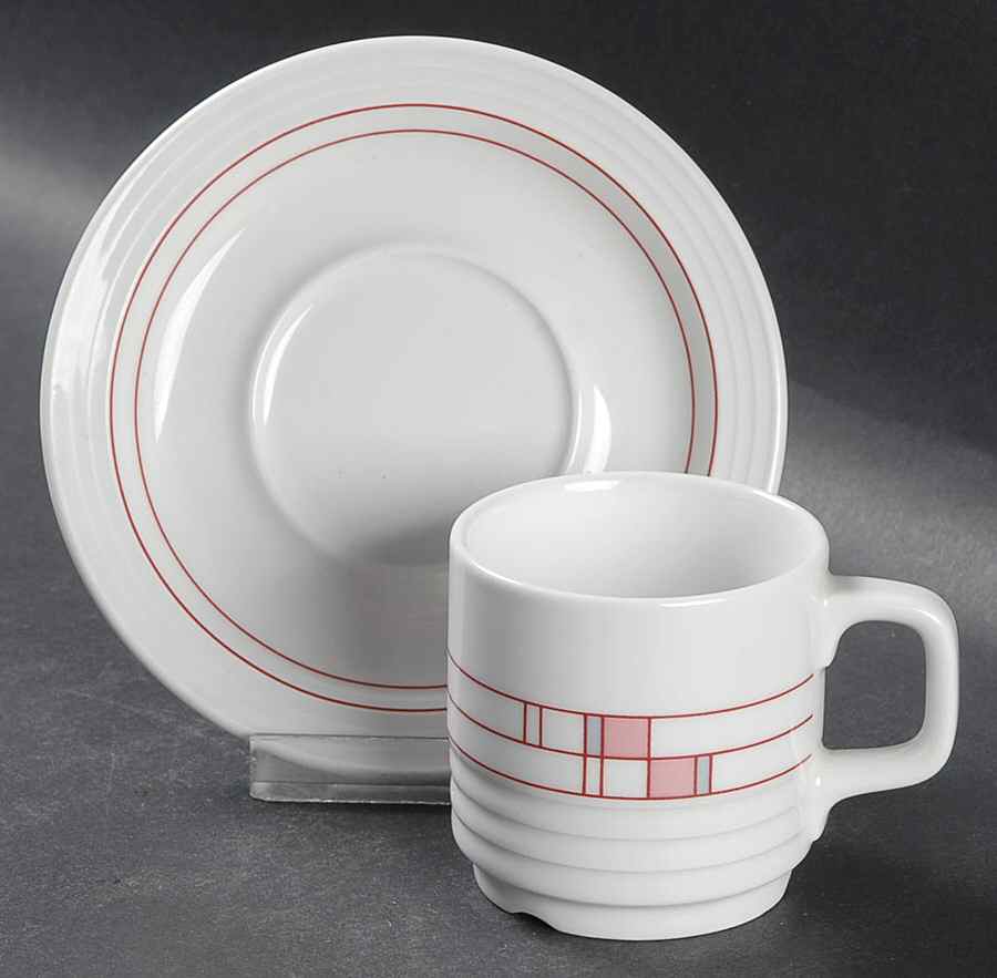 THO467 Flat Demitasse Cup & Saucer Set by Thomas-1
