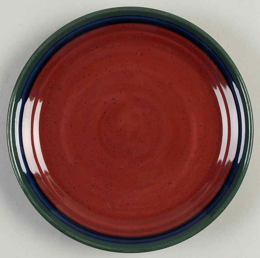 Images Green Blue Red Salad Plate by Tienshan-1