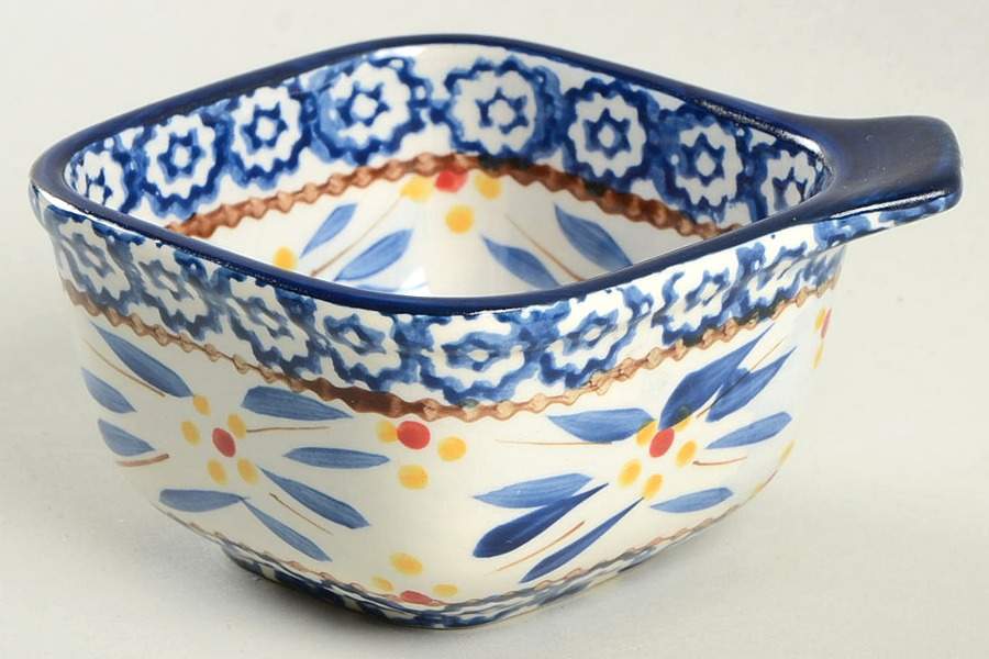 Old World Blue Square Ramekin by Temp-Tations-1