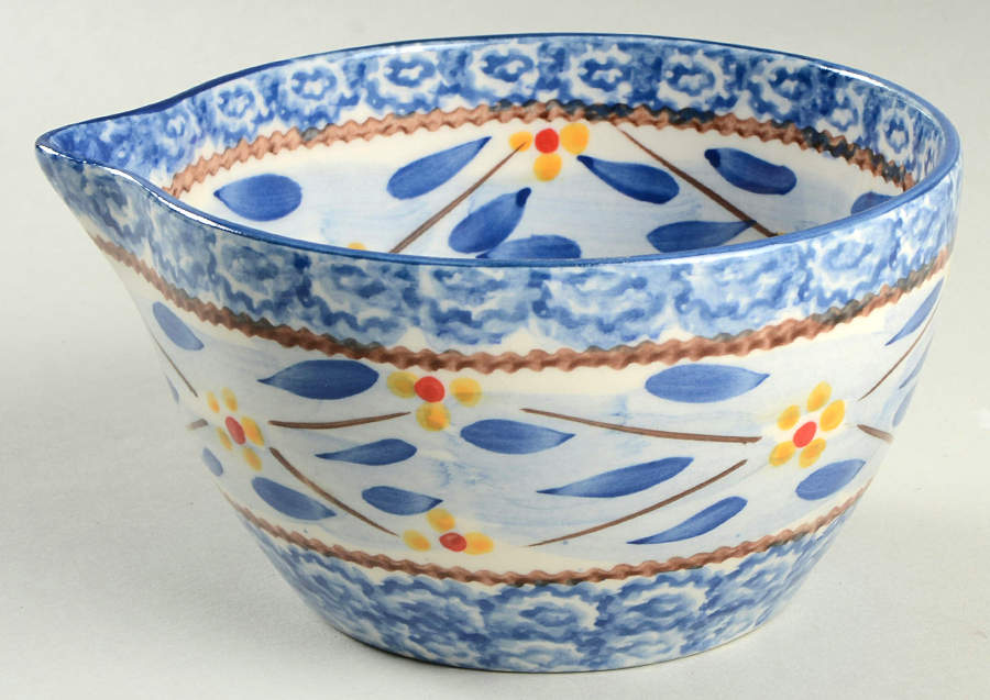Old World Blue Small Batter Bowl by Temp-Tations-1