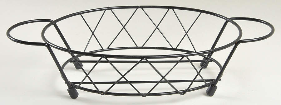 Old World Blue Metal Stand for 1.5 Qt Oval Covered Casserole by Temp-Tations-1