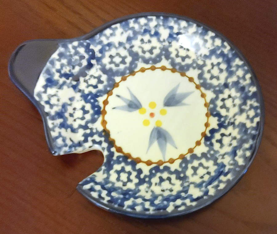 Old World Blue Lid/Coaster for Mug by Temp-Tations-1