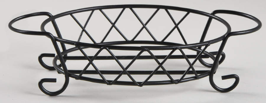 Old World Blue Metal Stand for 9 Oz Individual Oval Casserole by Temp-Tations-1
